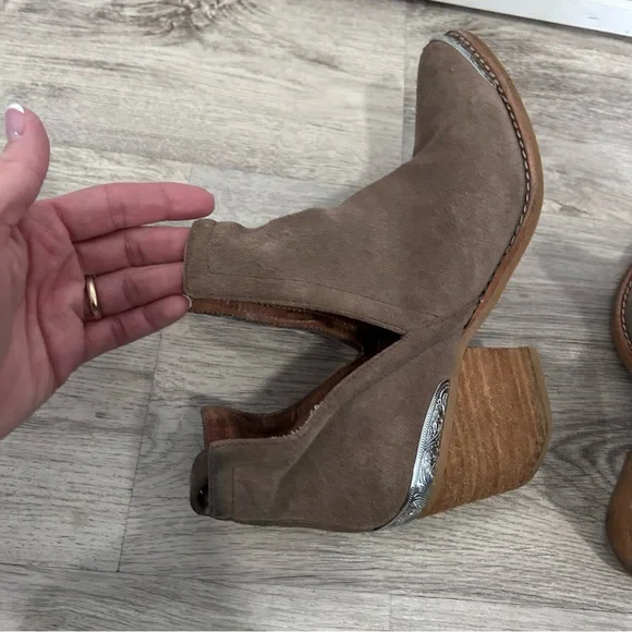 Jeffrey Campbell Cromwell Cowboy Boot Womens 6 Western Festival Rodeo Metal Tip - Picture 6 of 12